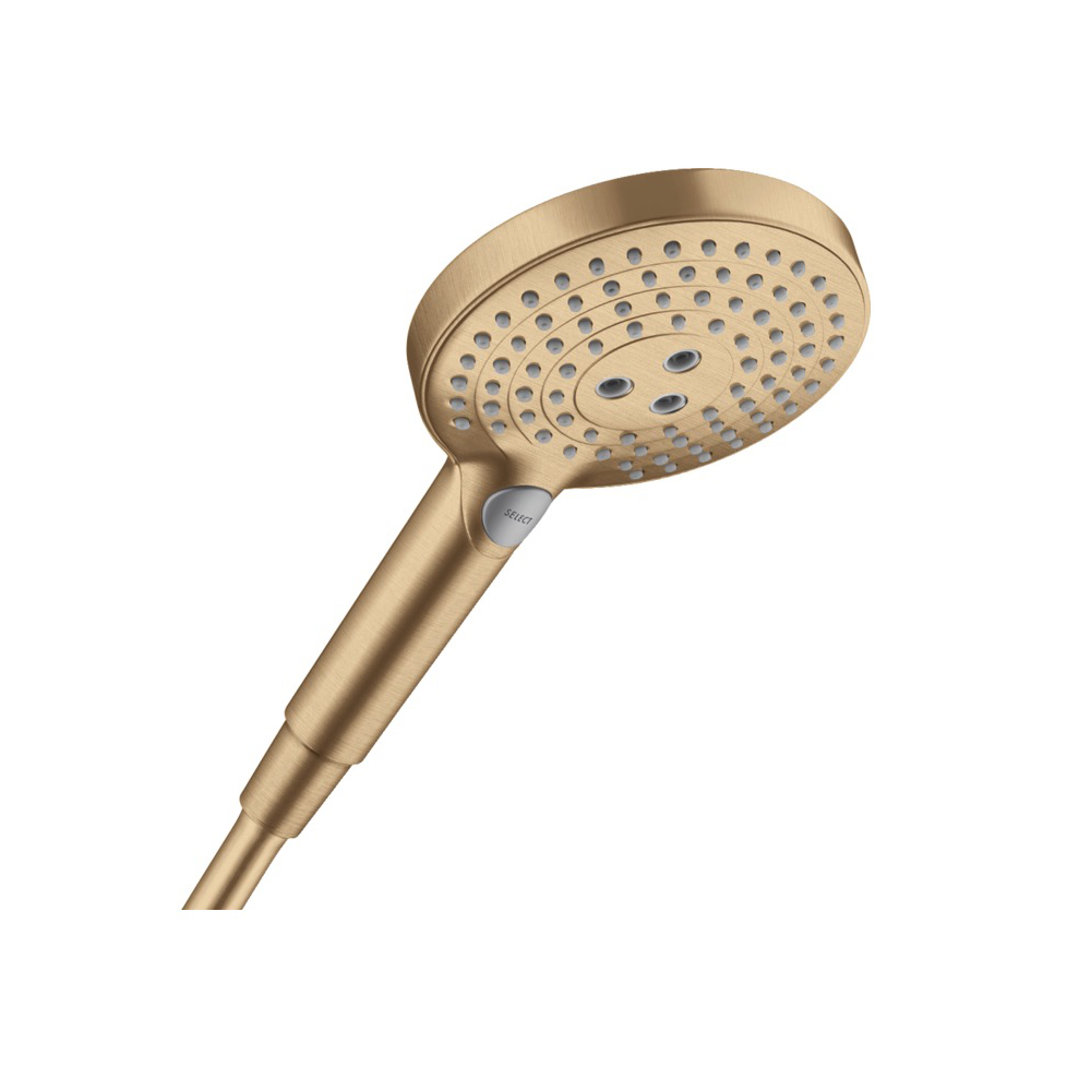 Hansgrohe 26037141 Raindance Select S 120 Handshower 3-Jet 2.5Gpm Brushed Bronze
