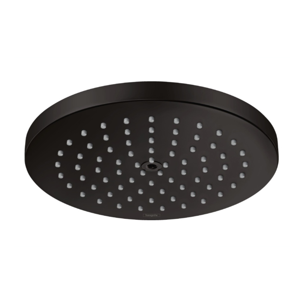 Hansgrohe 26928671 Raindance S Showerhead 180 1-Jet PowderRain Matte Black