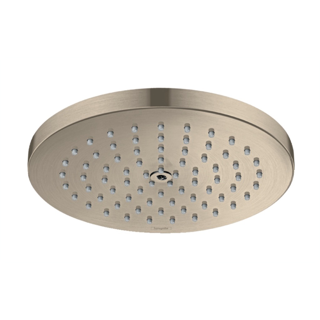 Hansgrohe 26929821 Raindance S Showerhead 180 1-Jet PowderRain Brushed Nickel