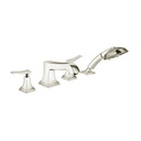 Hansgrohe 31441831 Metropol Classic 4-Hole Roman Tub Set Trim Polished Nickel