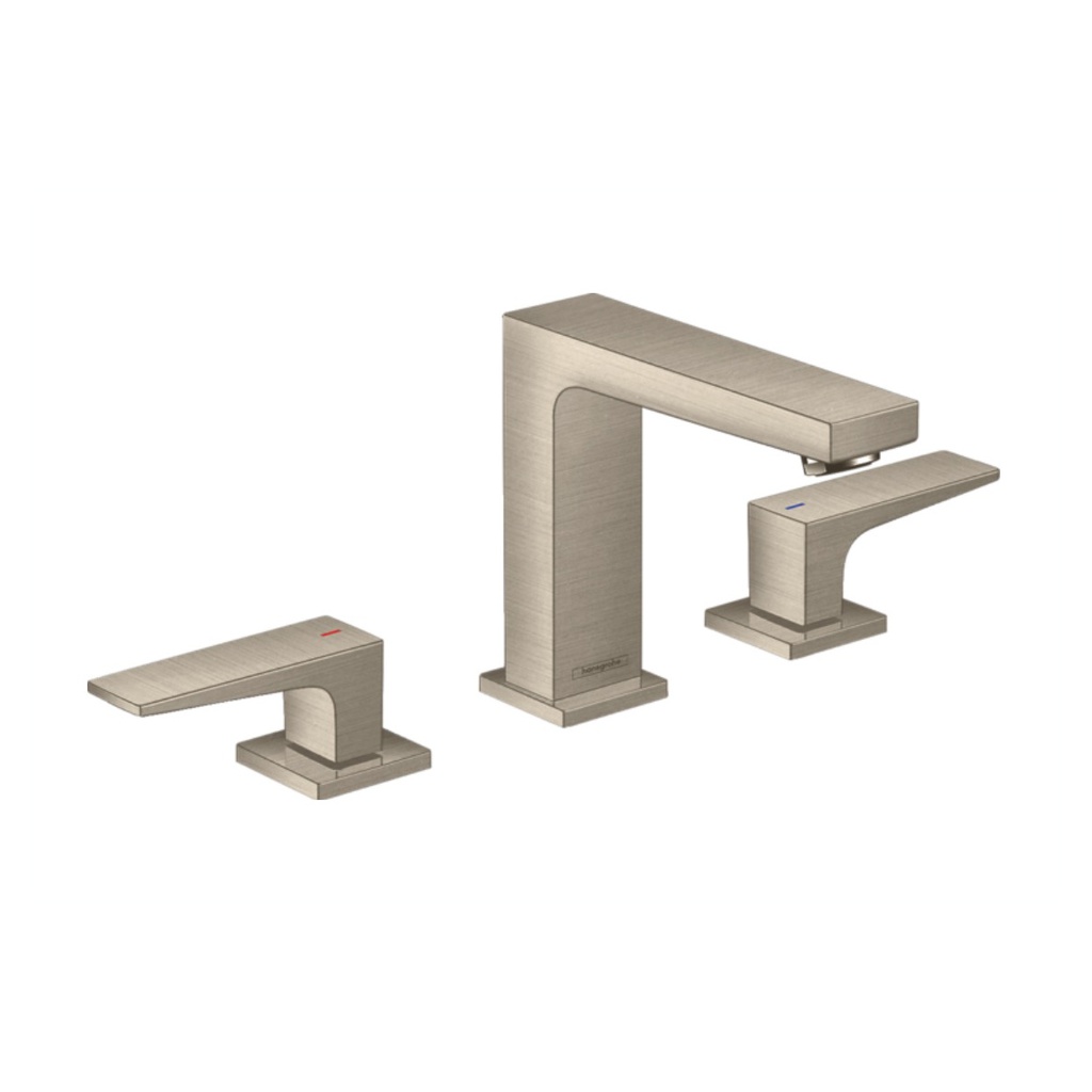 Hansgrohe 32528821 Metropol Widespread Faucet 110 with Lever Handles Brushed Nickel