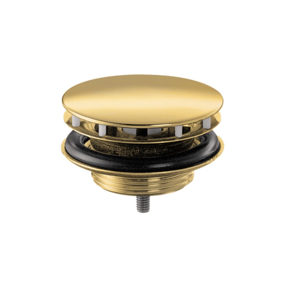 Hansgrohe 50001991 Non-closing without overflow Sink Drain  1 1/4 Inch Gold Optic