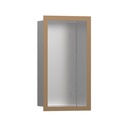 Hansgrohe 56094140 Wall Niche Brushed Stainless Steel With Design Frame Brushed Bronze