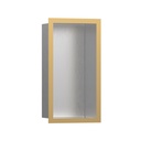 Hansgrohe 56094990 Wall Niche Brushed Stainless Steel With Design Frame Polished Gold Optic