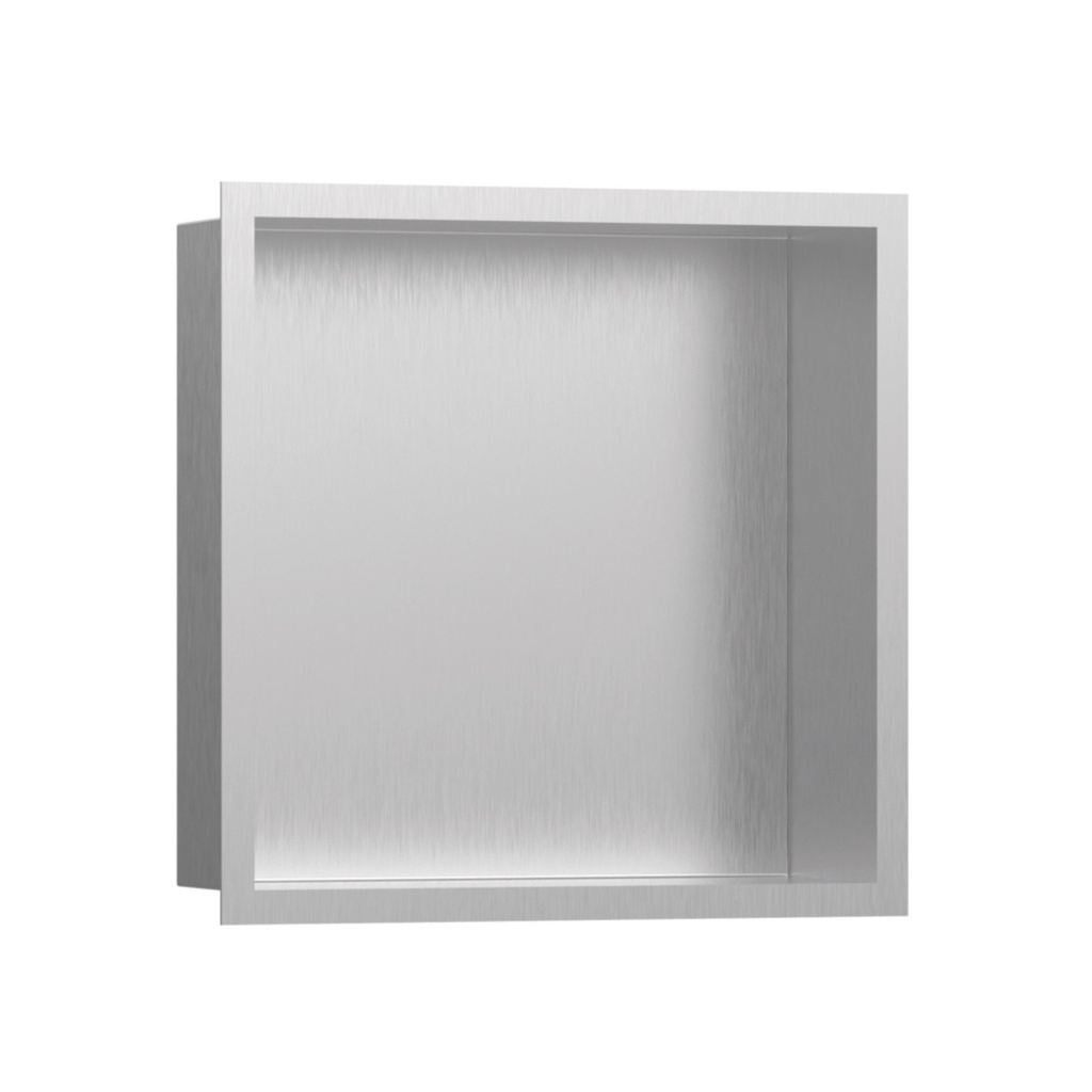 Hansgrohe 56097800 Wall Niche Brushed Stainless Steel With Design Frame Brushed Stainless Steel