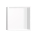 Hansgrohe 56099700 Wall Niche Matte White With Design Frame Matte White
