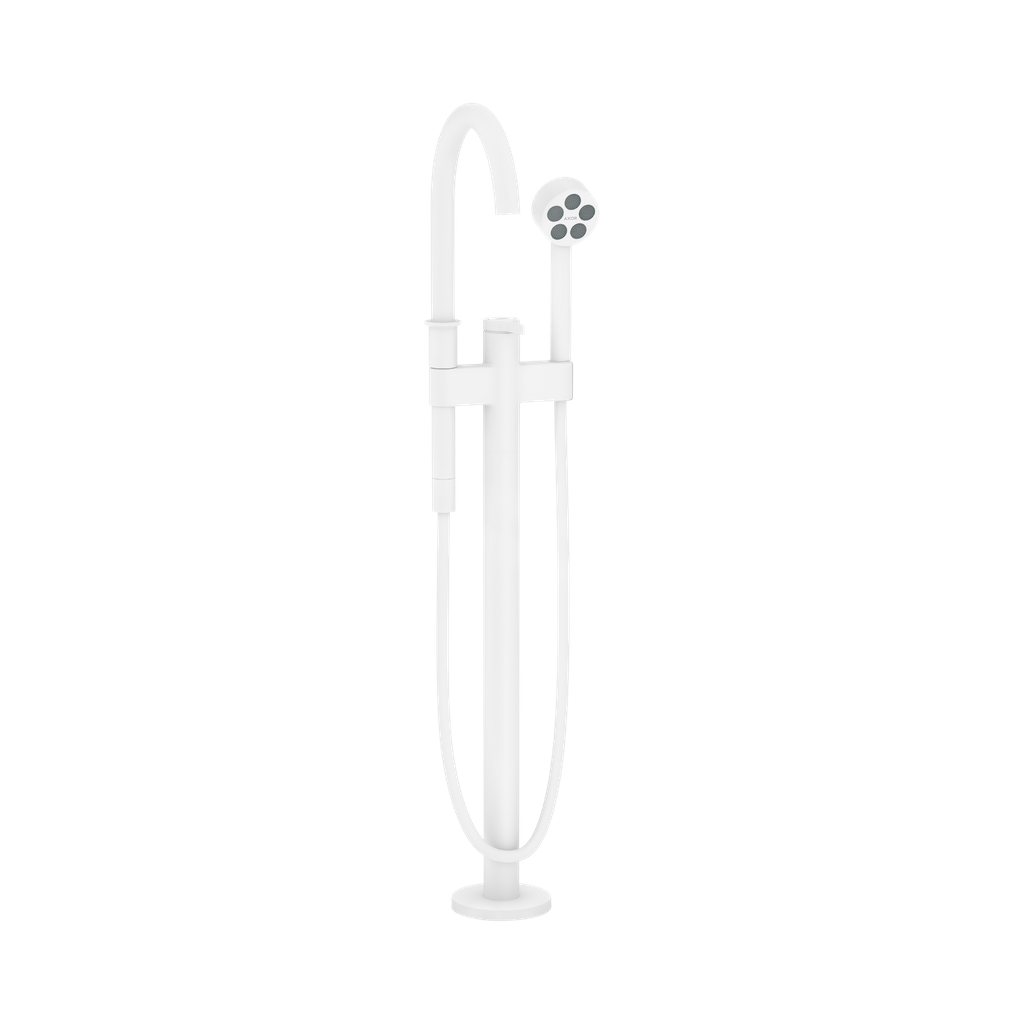 Hansgrohe 48441701 Axor One Freestanding Tub Filler Trim With Handshower Matte White