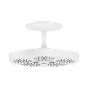 Hansgrohe 48484701 Axor One Showerhead 280 2-Jet With Ceiling Mount Trim Matte White