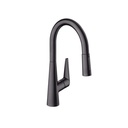 Hansgrohe 72813341 Talis S Higharc Kitchen Faucet 2-Spray Pull-Down Brushed Black Chrome