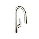 Hansgrohe 72813831 Talis S Higharc Kitchen Faucet 2-Spray Pull-Down Polished Nickel