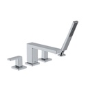 Hansgrohe 73444001 Tecturis E 4-Hole Roman Tub Set Trim With 1.75 Handshower Chrome