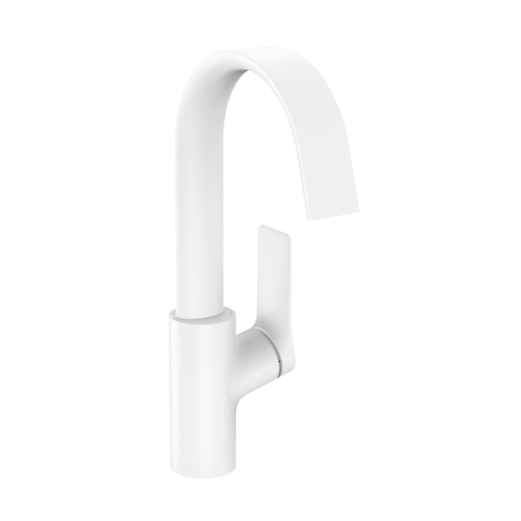 Hansgrohe 75030701 Vivenis Single Hole Faucet 210 With Pop-Up Drain Matte White