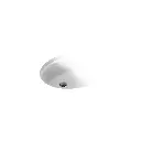 Kohler 2210-G-0 Caxton Oval 17 X 14 Under-Mount Bathroom Sink With Glazed Underside And Clamp Assembly