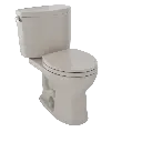 TOTO CST453CEFG#03 Drake II Round Two-Piece Toilet Bone