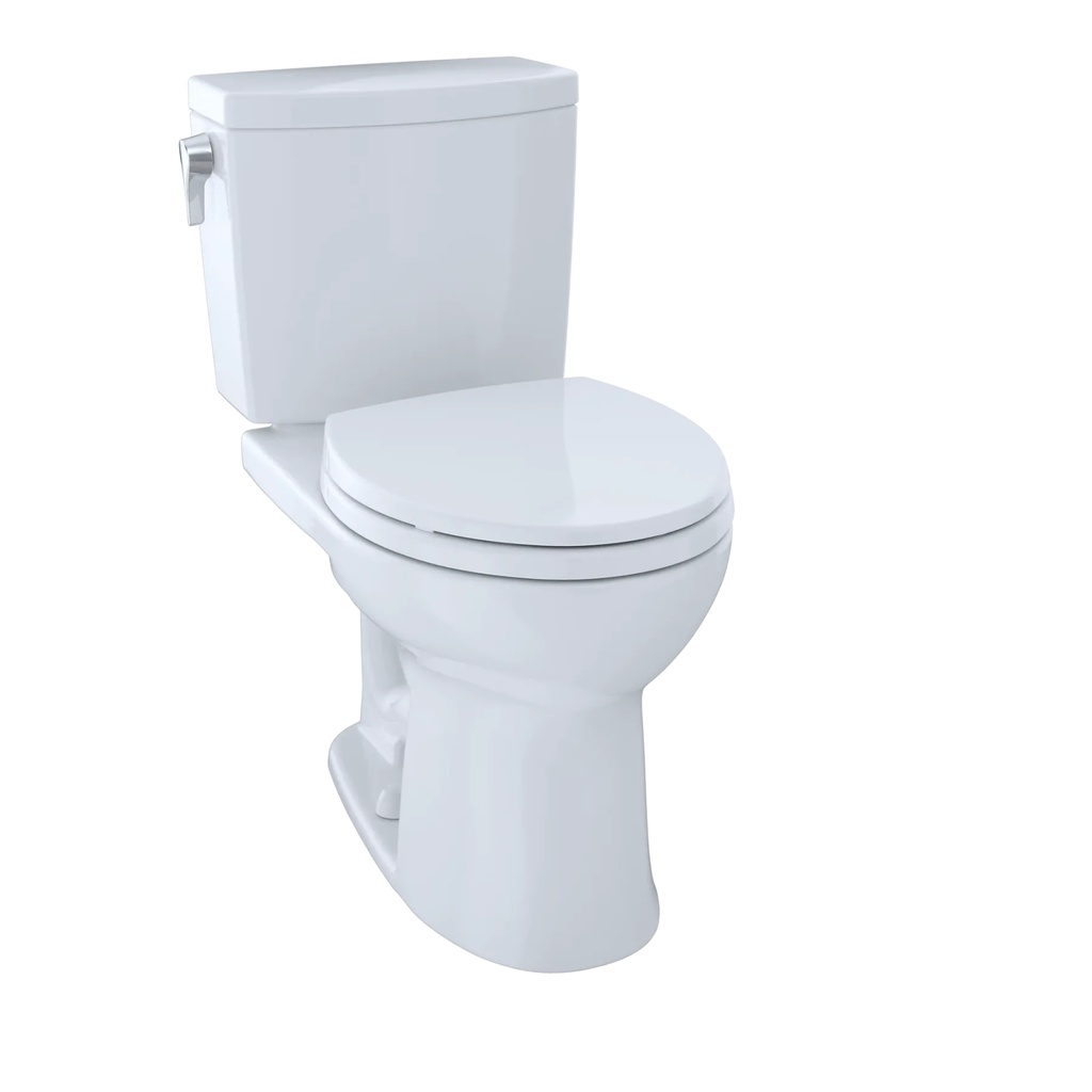 TOTO CST453CUFRG Drake II Two Piece Round Toilet Cotton Right Hand
