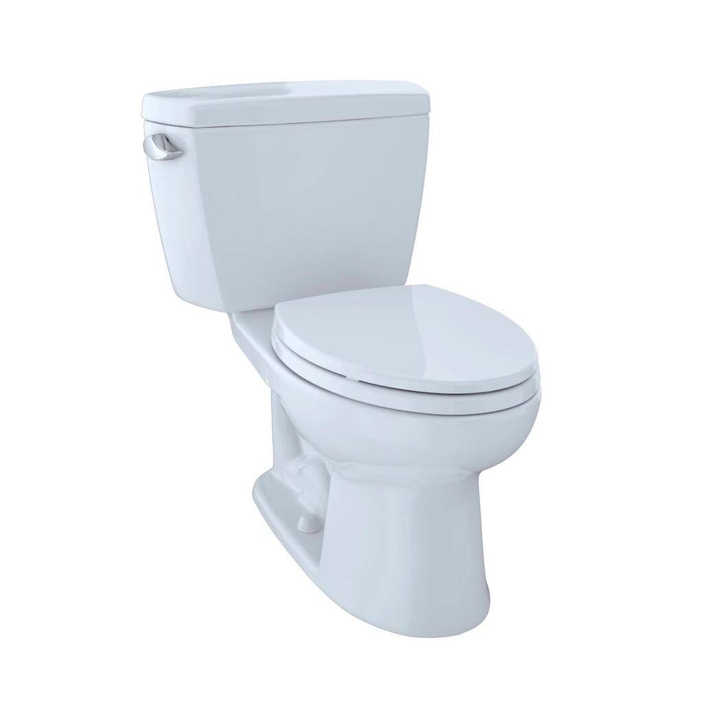 TOTO CST744SLDB Drake Two Piece Elongated Toilet Bot Down Lid Insulated Tank Cotton