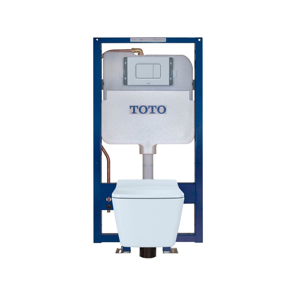 TOTO CWT449249CMFG SP Wall Hung Toilet With In-Wall Tank System Matte Silver
