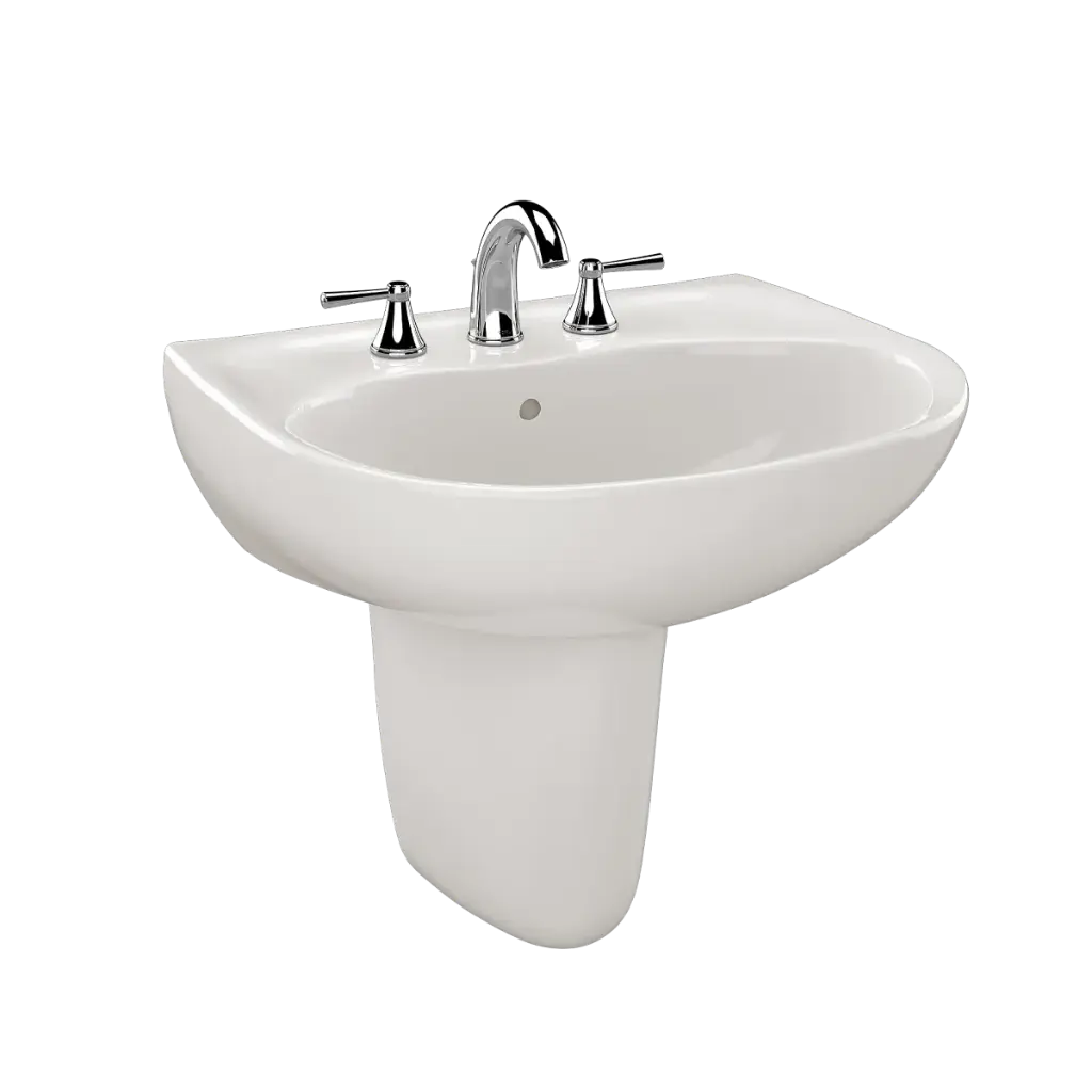 TOTO LHT241.8G#11 Supreme 8" Center Wall Mount Lavatory Colonial White