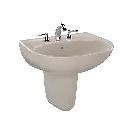 TOTO LHT241G#03 Supreme Wall Mount Lavatory Bone
