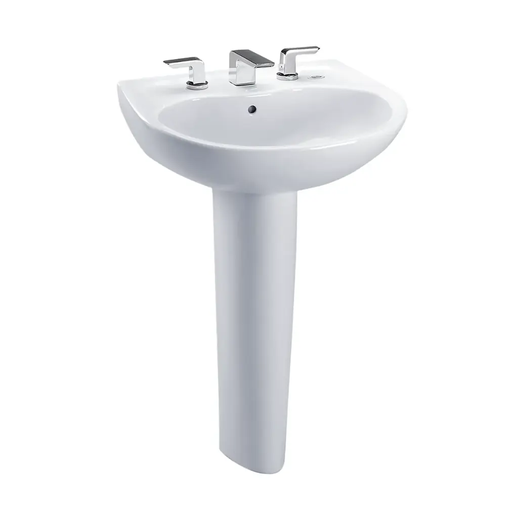 TOTO LPT241.4G#01 Supreme 4" Center Pedestal Lavatory Cotton