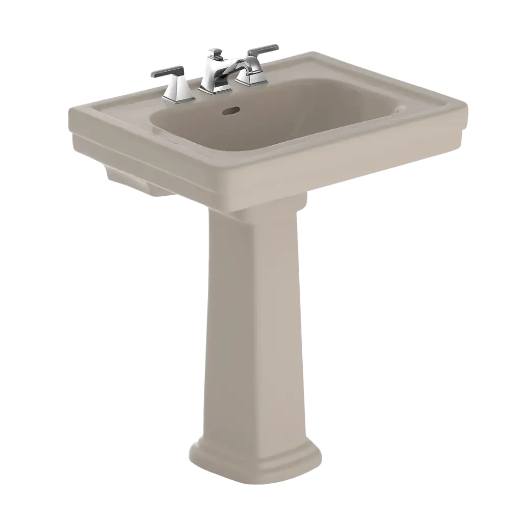 TOTO LPT530.8N#03 Promenade 8" Center Pedestal Lavatory Bone
