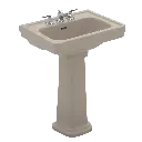 TOTO LPT532.8N#03 Promenade 8" Center Pedestal Lavatory Bone