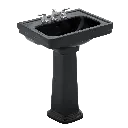 TOTO LPT532.8N#51 Promenade 8" Center Pedestal Lavatory Ebony