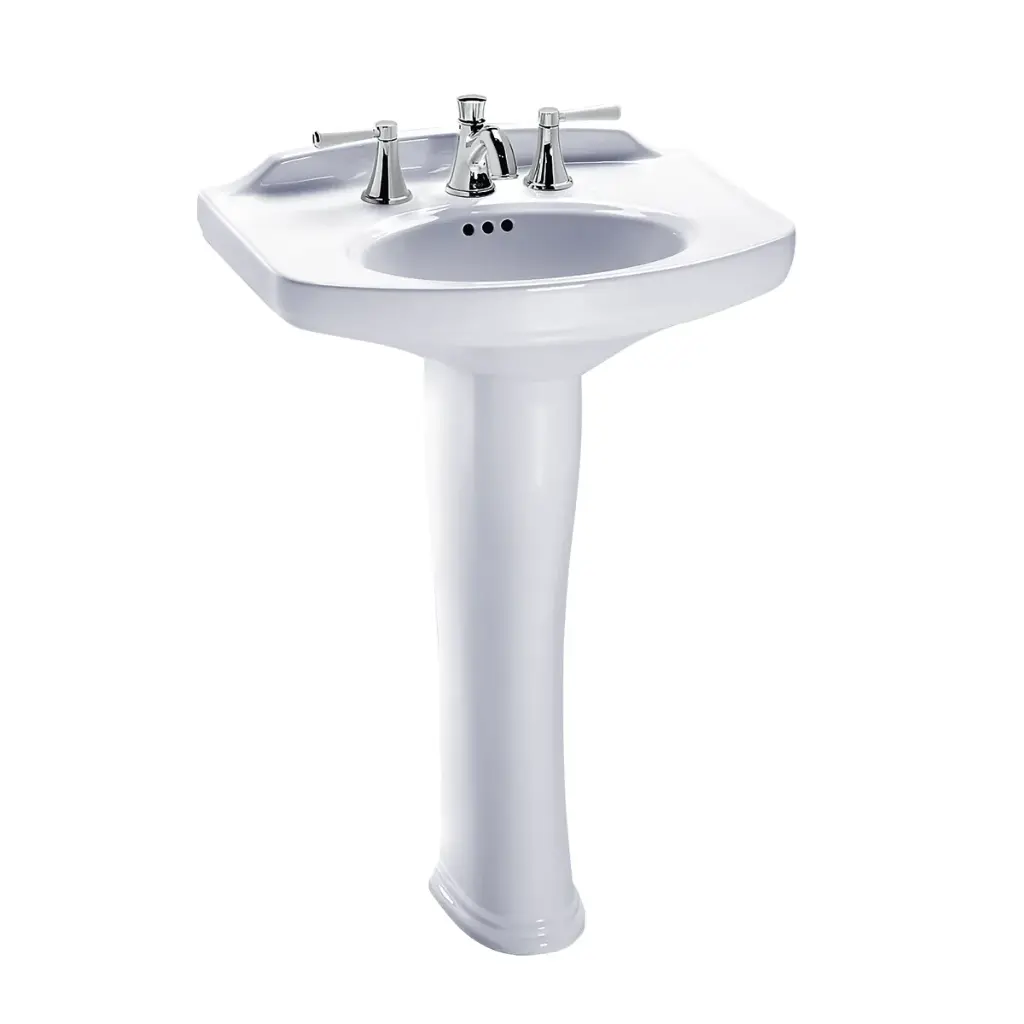 TOTO LPT642.4#01 Dartmouth 4" Center Pedestal Lavatory Cotton