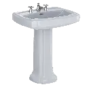 TOTO LPT970.8#01 Guinevere 27" Pedestal Lavatory Cotton