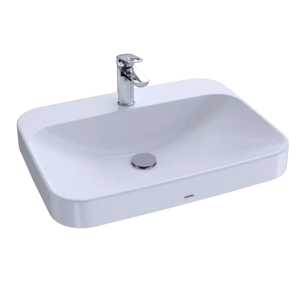 TOTO LT416.8G#01 Arvina 23-5/8" Rectangle Vessel Lavatory Cotton