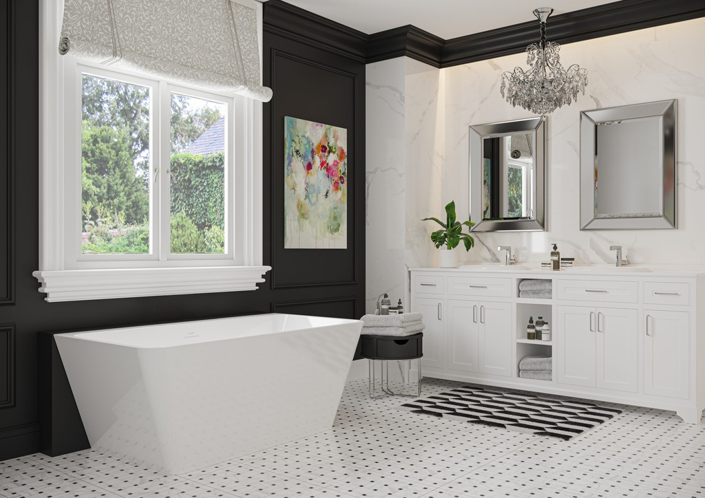 Mirolin CF1027 White Hessa Bath