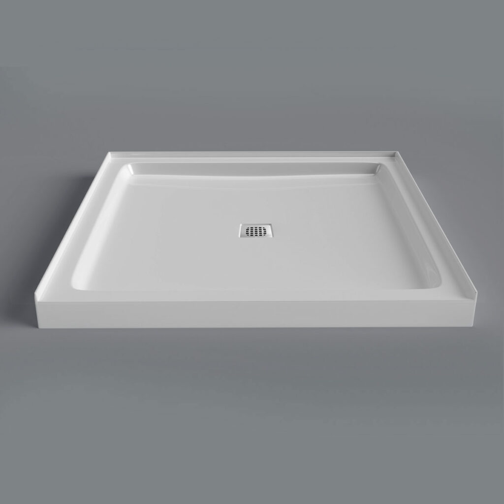 Mirolin SQD3636A1 Strada 3636A Alcove Shower Base White