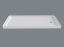 Mirolin SQD6030RA1 Strada 6030A Alcove Shower Base White Right Drain