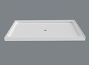 Mirolin SQD6036RD1 Strada 6036D Corner Shower Base Right Flange White