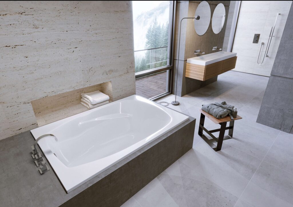 Mirolin H604281 Hudson 60″ Drop-In Bath Tub White