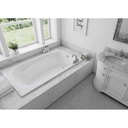 Mirolin H7242AW Hudson 6 Drop In Whirlpool Side Foot Jets