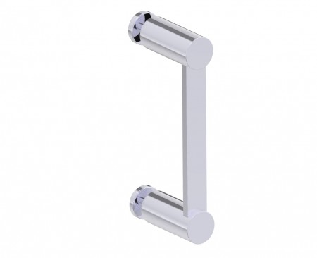 Kartners 1377506-26 PORTO 6" Single Glass Door Handle Matte White