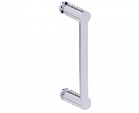 Kartners 1377508-99 PORTO 8" Single Glass Door Handle Polished Chrome