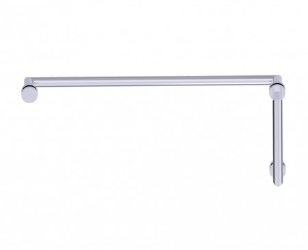 Kartners 14470824-81 Oslo 8"x24" Offset Shower Door Handles Brushed Nickel 