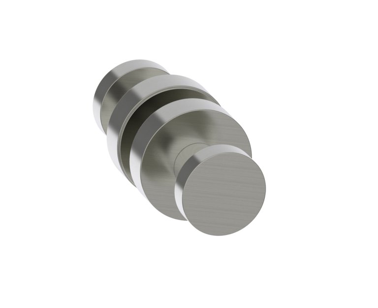 Kartners 1447502-81 OSLO Shower Door Handle double knob Brushed Nickel