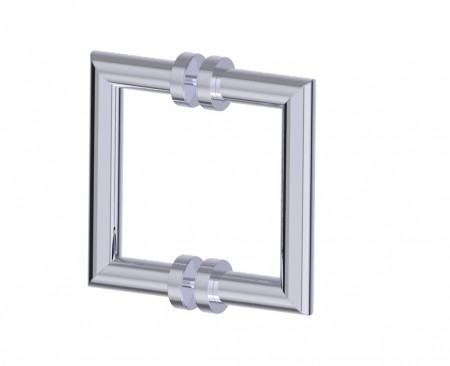 Kartners 1447806-99 OSLO 6" Double Shower Door Handle Polished Chrome