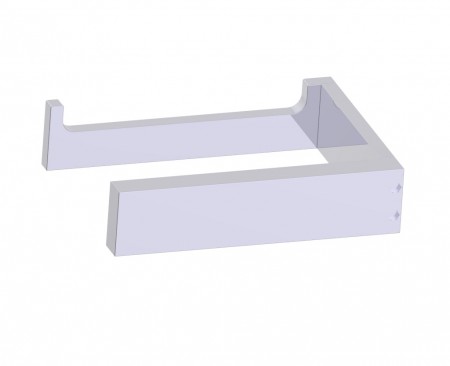 Kartners 232151SB-40 BERLIN Tissue Holder (Solid Back) Black Nickel