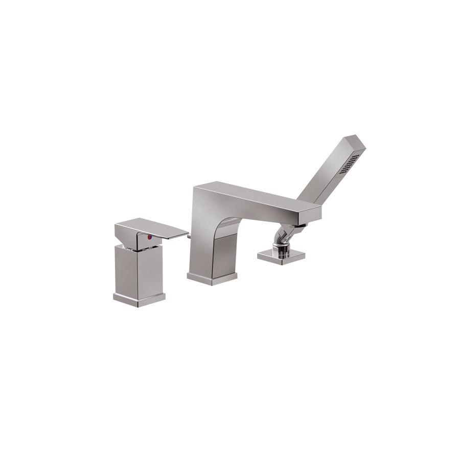 ALT 20772 Riga 3 Piece Deckmount Tub Filler With Handshower Chrome