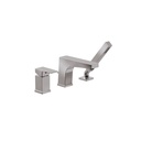 ALT 20772 Riga 3 Piece Deckmount Tub Filler With Handshower Chrome