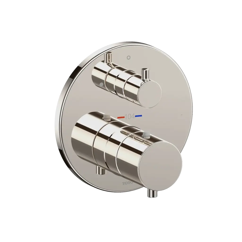 TOTO TBV01407U#PN Thermostatic Mixing Valve with Volume Control Trim Polished Nickel