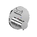 TOTO TBV01408U#CP Thermostatic Mixing Valve with Two Way Diverter Trim Polished Chrome