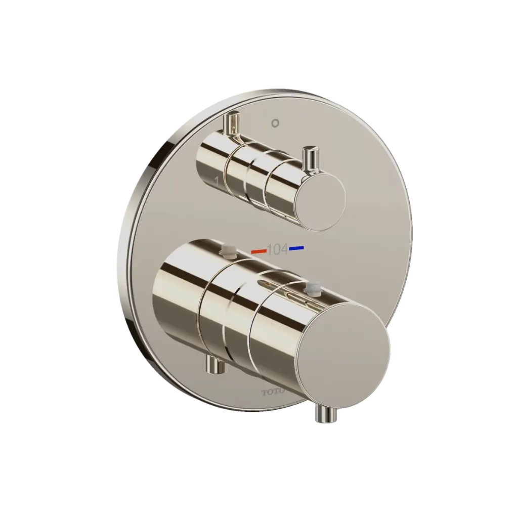 TOTO TBV01408U#PN Thermostatic Mixing Valve with Two Way Diverter Trim Polished Nickel