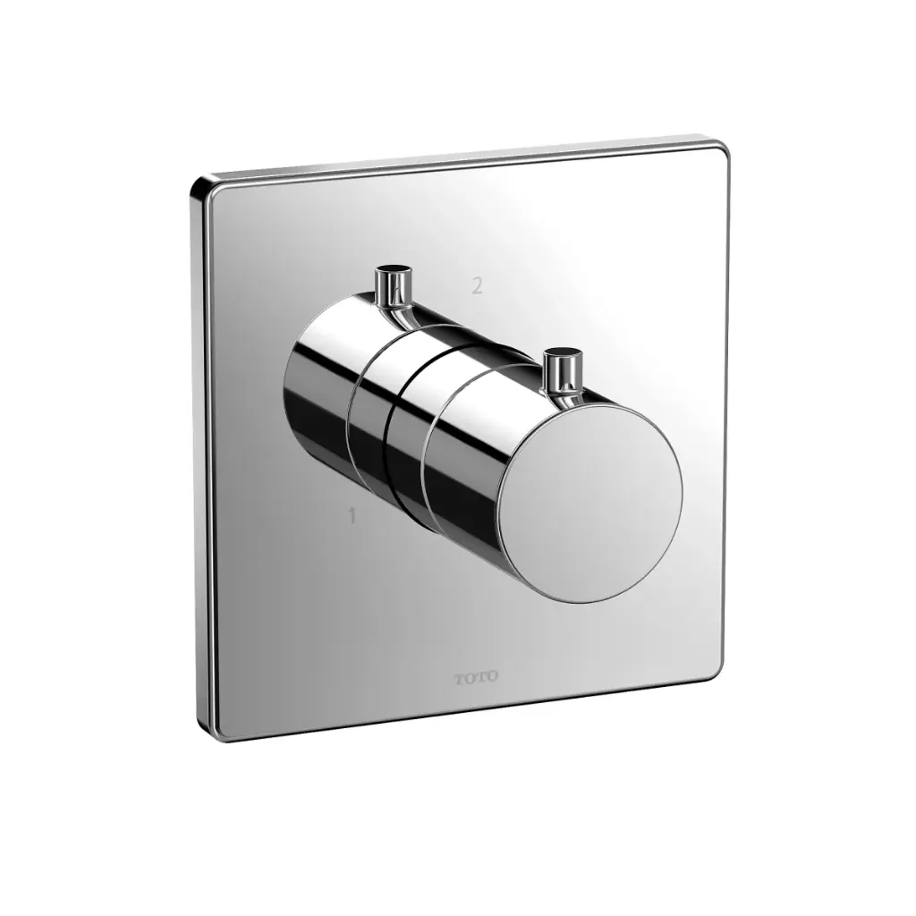 TOTO TBV02104U#CP Three Way Diverter Square Trim Polished Chrome