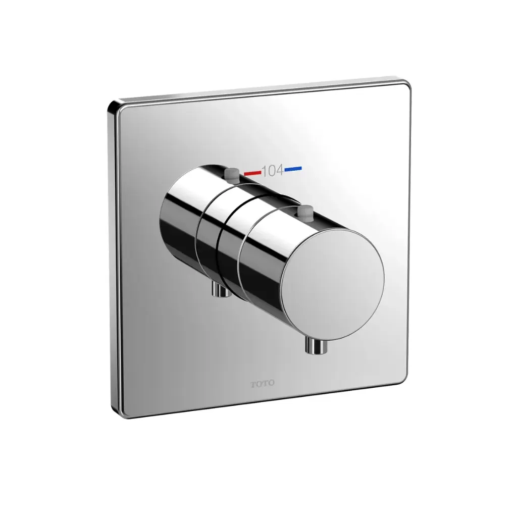 TOTO TBV02401U#PN Thermostatic Mixing Valve Square Trim Polished Nickel