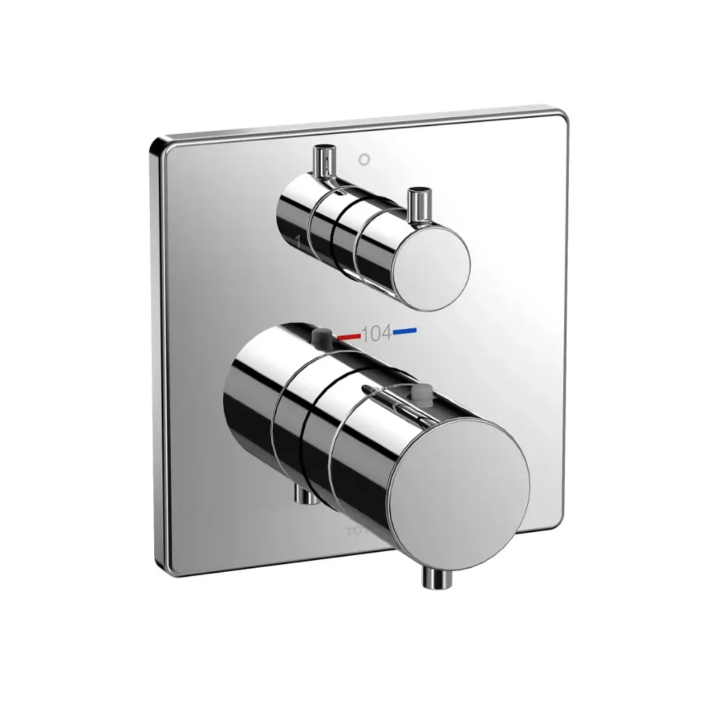 TOTO TBV02404U#CP Thermostatic Mixing Valve with Two Way Diverter Trim Polished Chrome